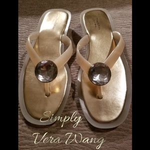 Simply Vera Wang Rhinestone Thong Sandals